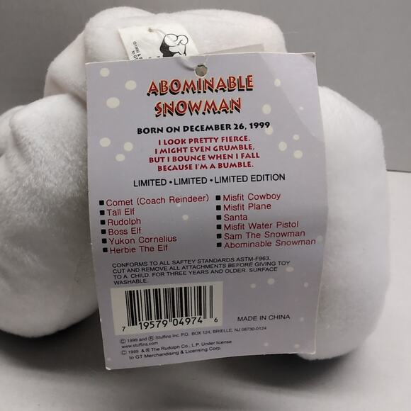 Lot of 4 Stuffins Rudolph Island Misfit Toys 1999 CVS Plush Ornament With Tags - Picture 4 of 16